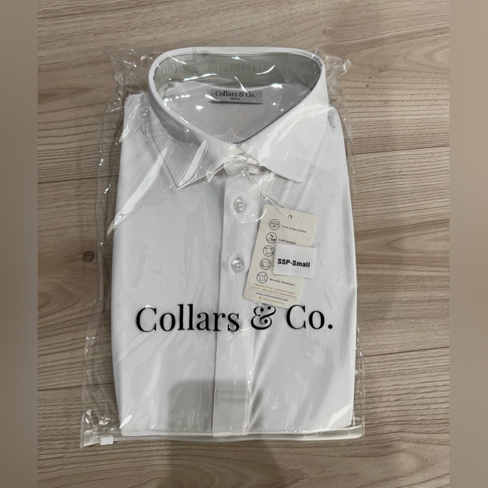 Collars & Co. Men's White Polo Shirt - Classic Fit